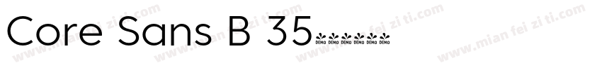 Core Sans B 35字体转换